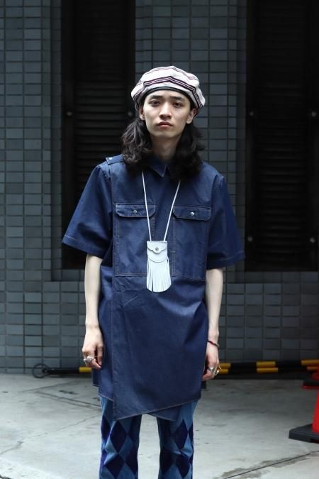 YUKI HASHIMOTO（ユウキ ハシモト）のDENIM CROSSOVER SHORT