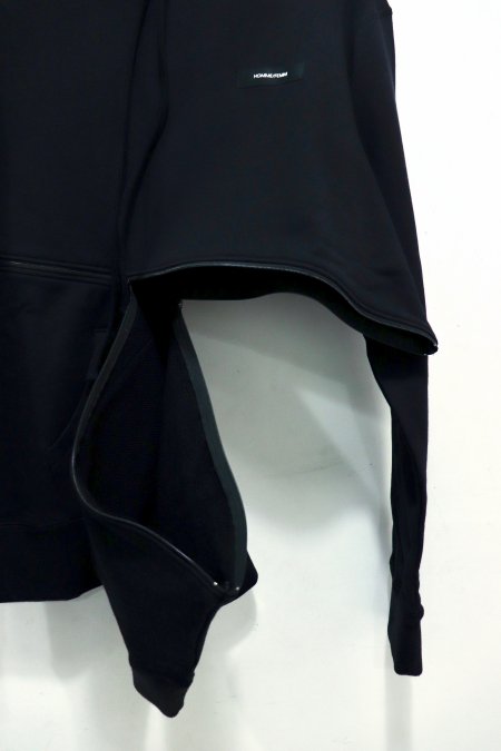 SYU.HOMME/FEMM（シュウ オム フェム）のCoil zip hoodie-BLACK ...