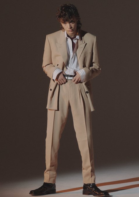 LITTLEBIG（リトルビッグ）のBeige Spring Twill Tucked Trousers
