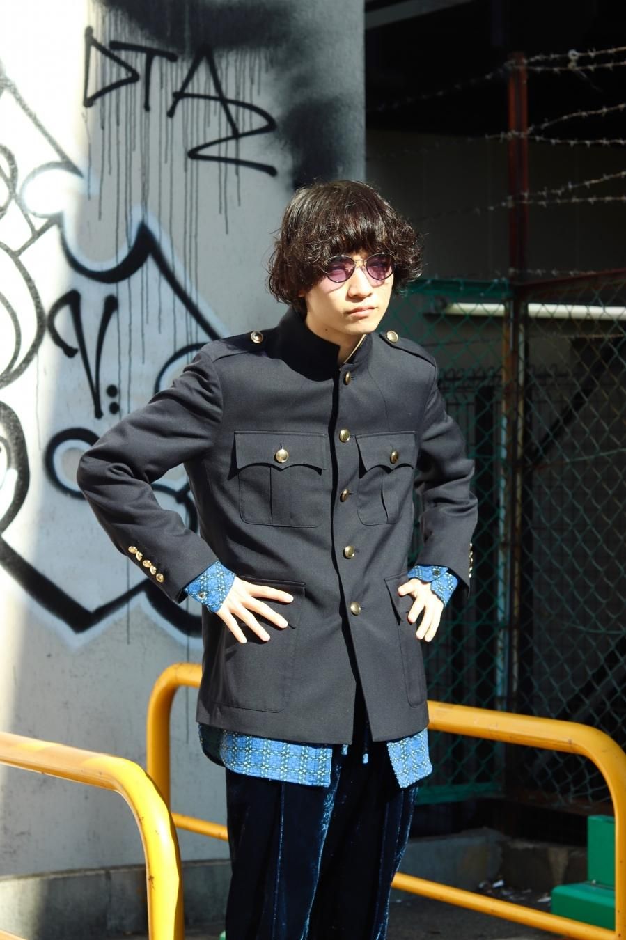 LITTLEBIG（リトルビッグ）のStand Collar Safari Jacket（ジャケット）の通販サイト-大阪 堀江 PALETTE art  alive（パレットアートアライヴ）-