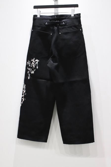 SUGARHILL（シュガーヒル）のSPLATTER DENIM PANTS-BLACK 