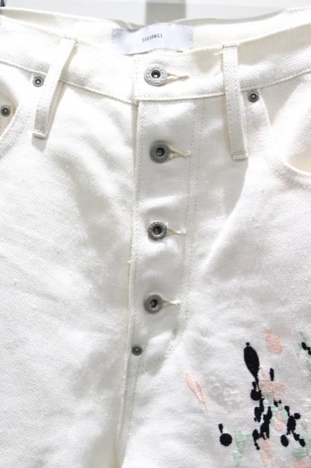 SUGARHILL(シュガーヒル)のSPLATTER DENIM PANTS-WHITE SUGARHILL(シュガーヒル)のSPLATTER DENIM PANTS-WHITE