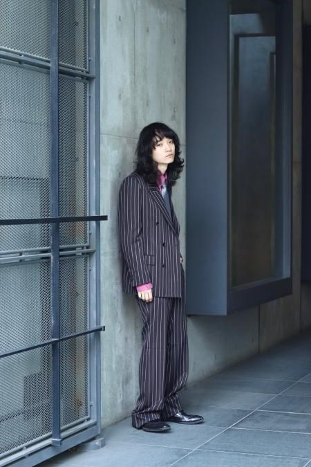 極美品】LITTLEBIG 19AW セットアップ パープル ストライプsacai