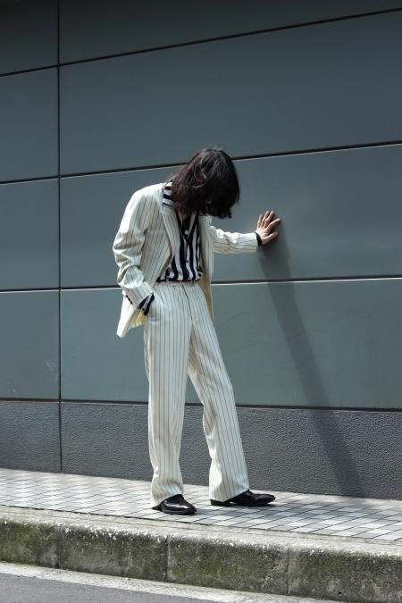 LITTLEBIG（リトルビッグ）のStripe Flare Trousers（ストライプフレアトラウザーズ）の通販サイト-大阪 堀江 PALETTE  art alive（パレットアートアライヴ）-