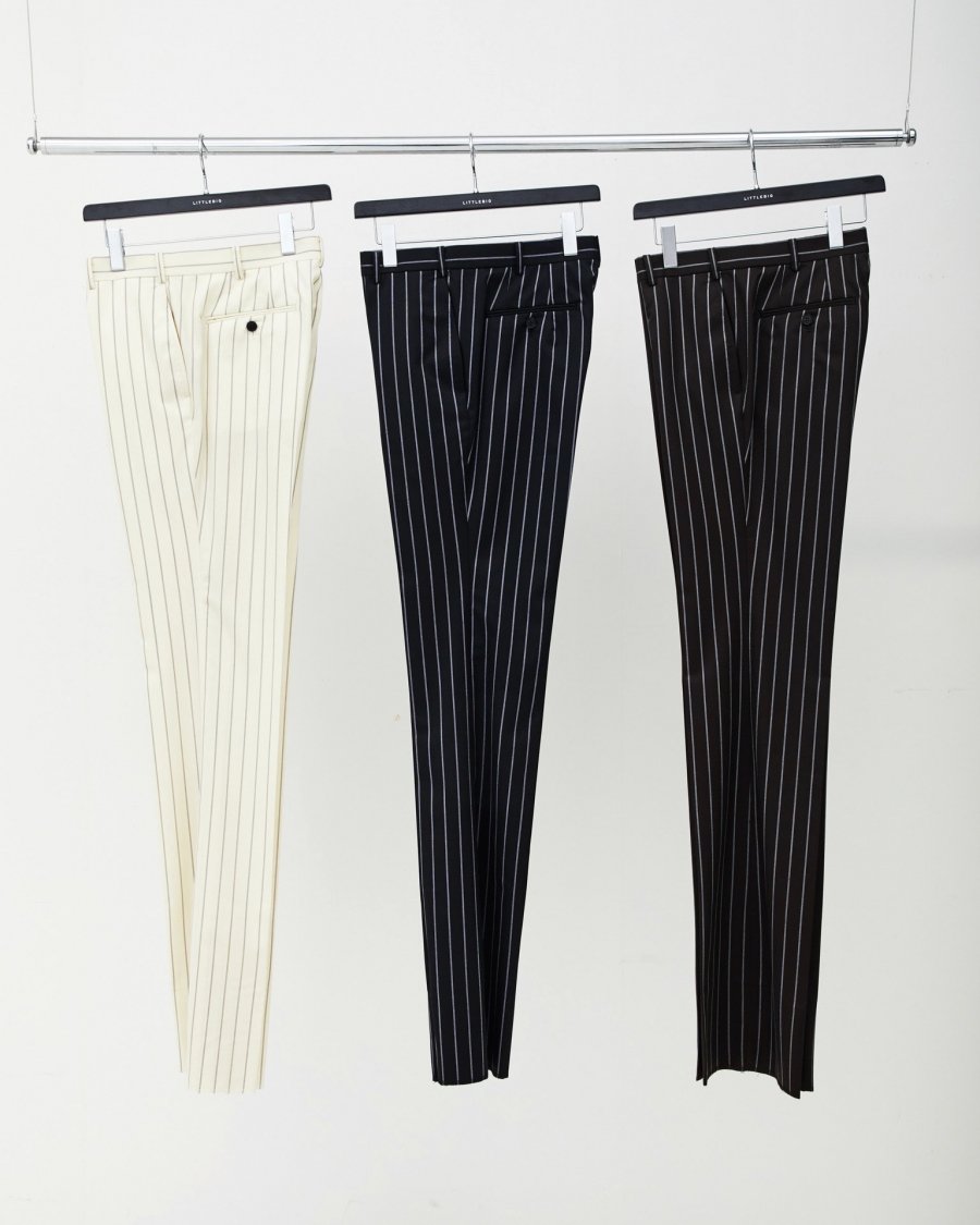 LITTLEBIG  Stripe Flare TrousersBROWN<img class='new_mark_img2' src='https://img.shop-pro.jp/img/new/icons15.gif' style='border:none;display:inline;margin:0px;padding:0px;width:auto;' />