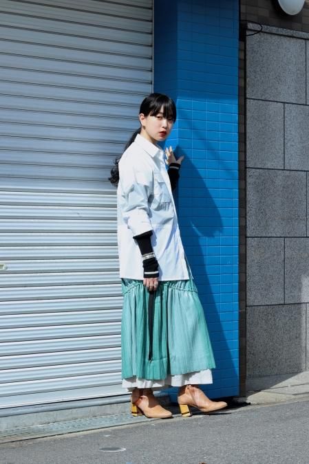 tiit tokyo（ティート トウキョウ）の gradation knit skirt