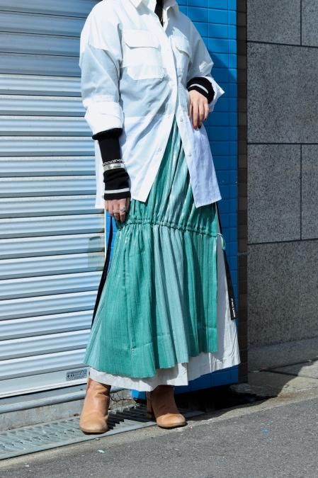 tiit tokyo（ティート トウキョウ）の gradation knit skirt