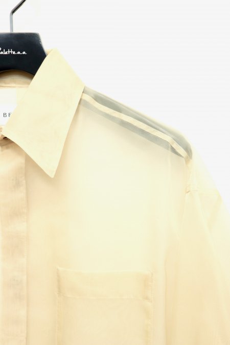 BELPER（ベルパー）のEMBROIDERY GATHERED SHIRT-BEIGE（ギャザーシャツ）の通販サイト-大阪 堀江 PALETTE  art alive（パレットアートアライヴ）-