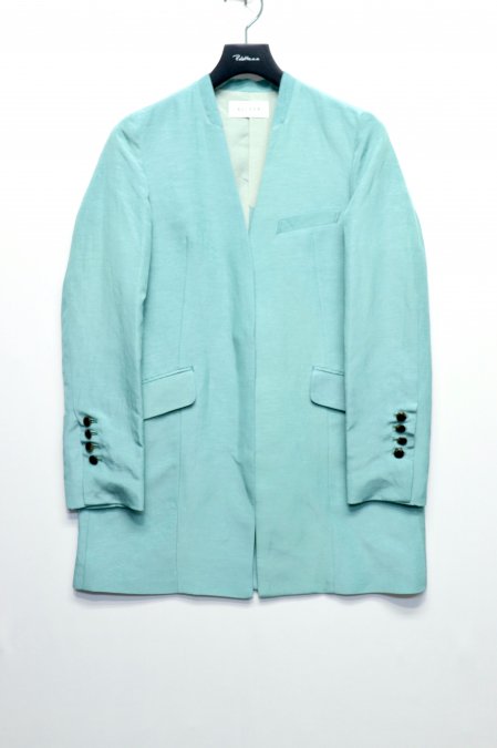 BELPER（ベルパー）のSILK BREND JACKET-TURQUOISE（シルクブレンド