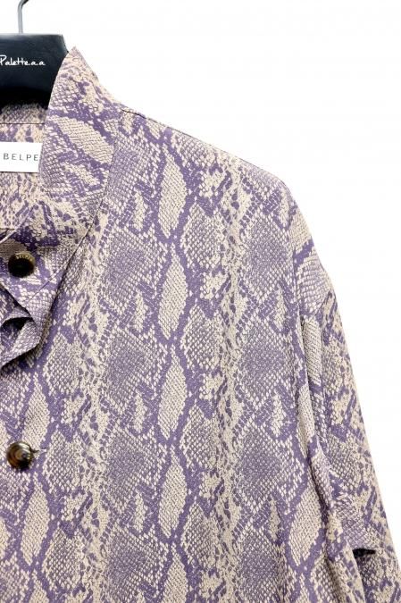 BELPER（ベルパー）のPYTHON SHIRT-PURPLE（パイソンシャツ）の
