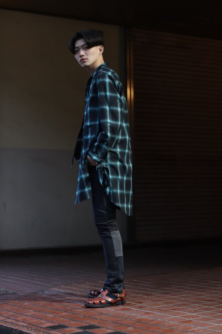 SUGARHILL（シュガーヒル）のOMBRE RIBBON LONG SHIRT-BLACK（シャツ 