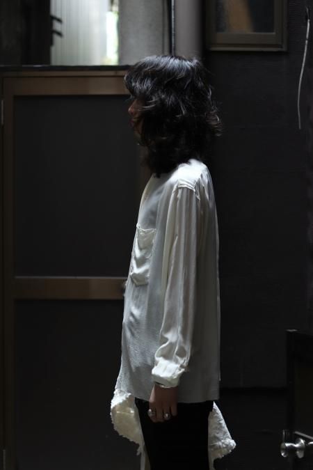 MASU ダブルジップ シルクシャツ MASU（エムエーエスユー）のZIP-UP SILK SHIRTS-GREIGE（シルク
