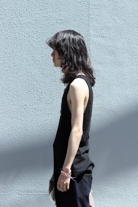 MASU（エムエーエスユー）のFROCK TANK TOP-BLACK（タンクトップ）の