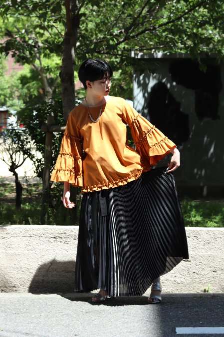 LENZ（レンズ）のPleated Skirt-BLACK（プリーツスカート）の通販