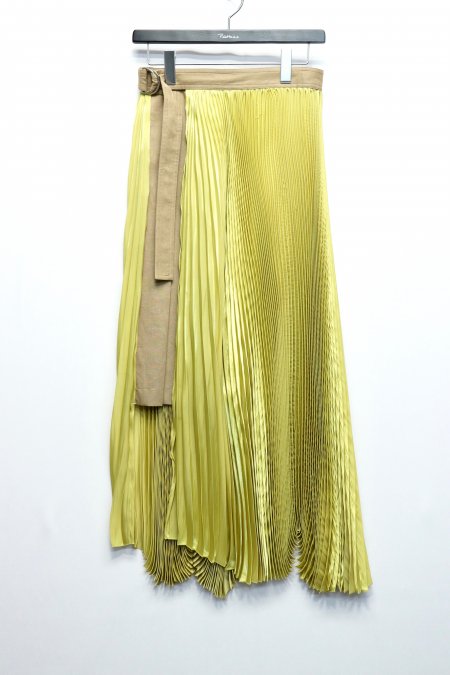 LENZ（レンズ）のPleated Skirt-YELLOW（プリーツスカート）の通販