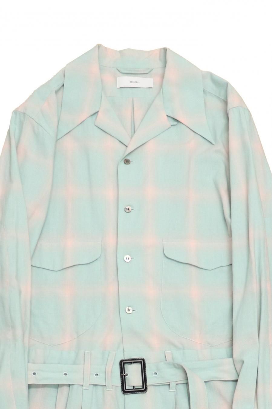 SUGARHILL（シュガーヒル）のOMBLE SHIRT JUMPSUIT-GREEN