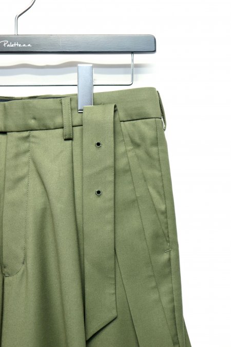 KONYA（コンヤ）のSuspenders pants-GREEN（サスペンダーパンツ）の 