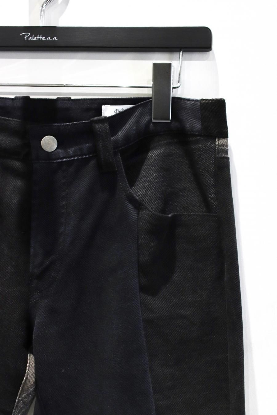 Children of the discordance（チルドレン オブ ザ ディスコーダンス）のNY VINTAGE PATCH DENIM  PANTS-BLACK（デニムパンツ）の通販サイト-大阪 堀江 PALETTE art alive（パレットアートアライヴ）-