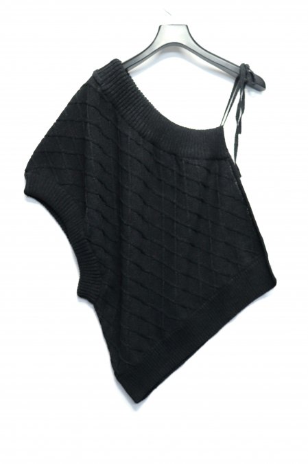 マイナス［ー］KNIT VEST-BLACK（ニットベスト）の通販サイト-大阪