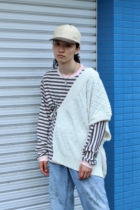 マイナス［ー］KNIT VEST-OFF WHITE（ニットベスト）の通販サイト-大阪