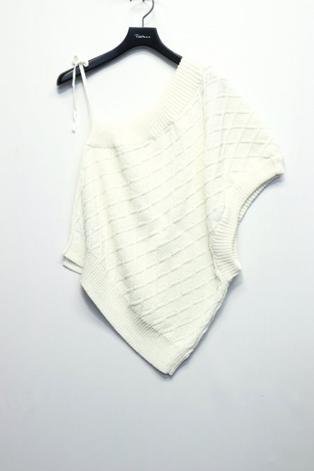 マイナス［ー］KNIT VEST-OFF WHITE（ニットベスト）の通販サイト-大阪