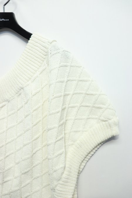 マイナス［ー］KNIT VEST-OFF WHITE（ニットベスト）の通販サイト-大阪