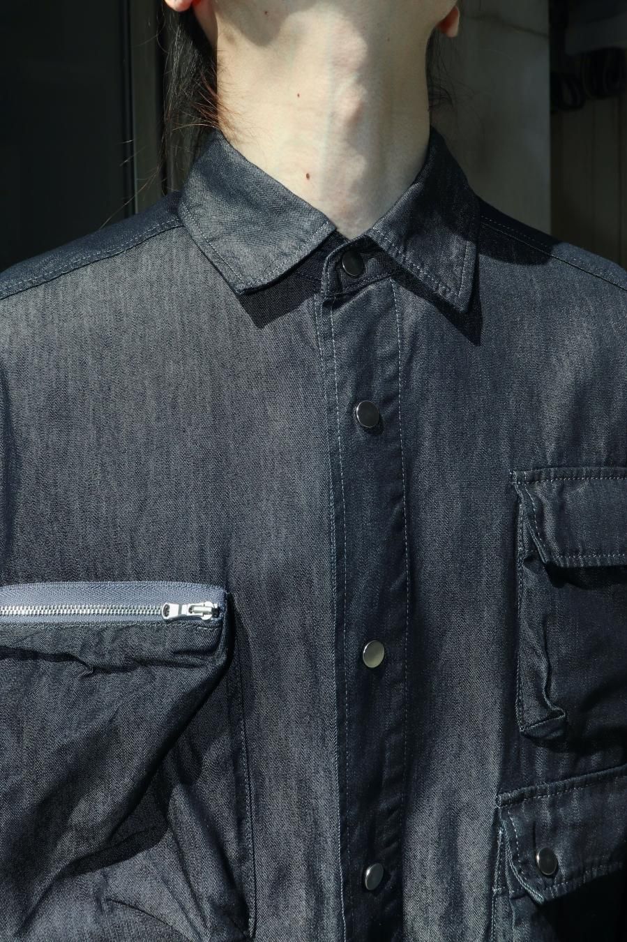 KIIT（キート）のCOTTON&SILK DENIM MULTI POCKETS SHIRTS JKT（シャツジャケット）の通販サイト-大阪 堀江  PALETTE art alive（パレットアートアライヴ）-