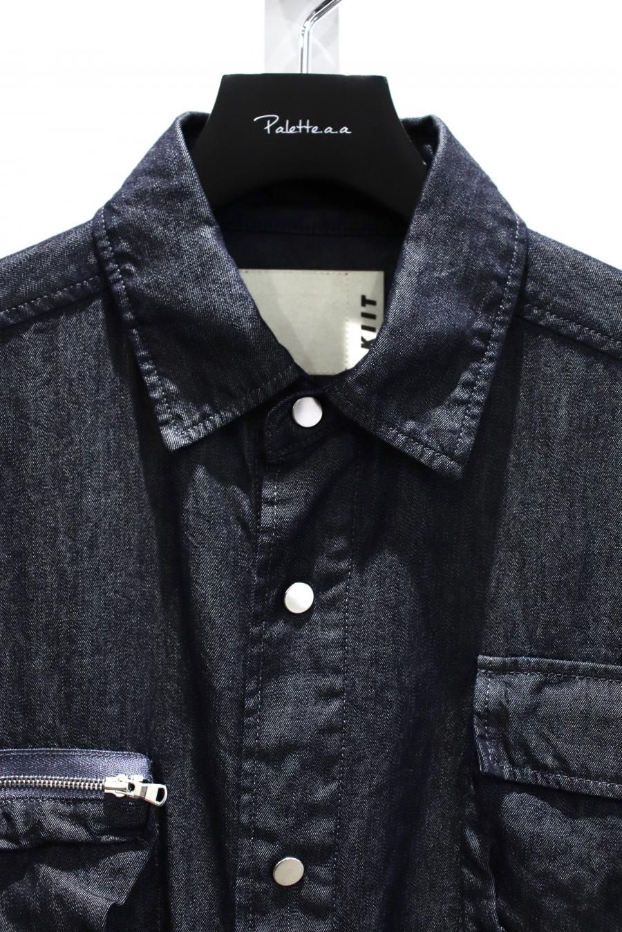 KIIT（キート）のCOTTON&SILK DENIM MULTI POCKETS SHIRTS JKT（シャツジャケット）の通販サイト-大阪 堀江  PALETTE art alive（パレットアートアライヴ）-