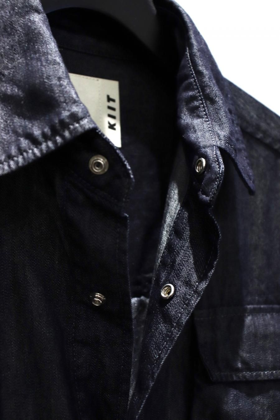 KIIT（キート）のCOTTON&SILK DENIM MULTI POCKETS SHIRTS JKT（シャツジャケット）の通販サイト-大阪 堀江  PALETTE art alive（パレットアートアライヴ）-