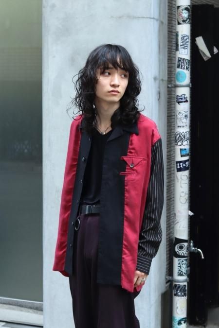 YUKI HASHIMOTO（ユウキ ハシモト）のLINING SHIRTS-BORDEAUX ...