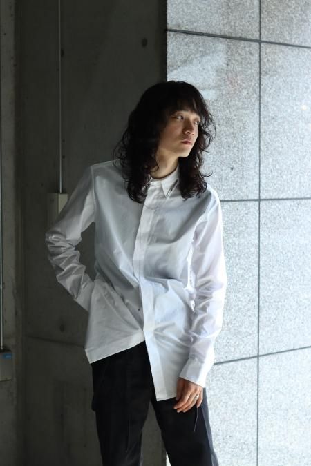 YUKI HASHIMOTO（ユウキ ハシモト）のCOLLAR STAY SHIRTS-BLUE（カラーステイシャツ）の通販サイト-大阪 堀江  PALETTE art alive（パレットアートアライヴ）-