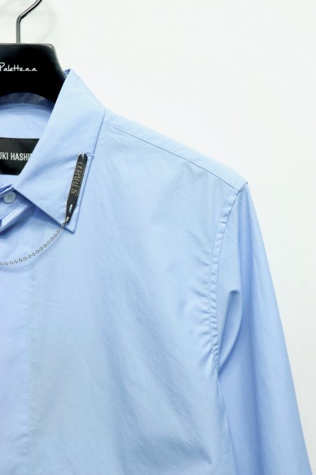 YUKI HASHIMOTO（ユウキ ハシモト）のCOLLAR STAY SHIRTS-BLUE（カラーステイシャツ）の通販サイト-大阪 堀江  PALETTE art alive（パレットアートアライヴ）-