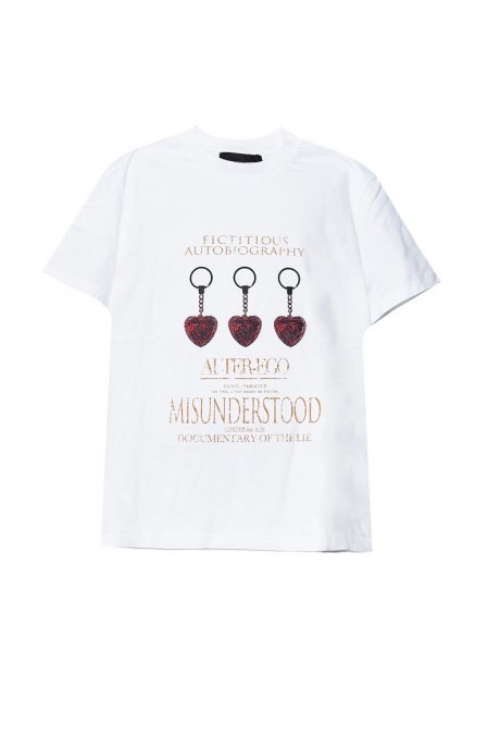 YUKI HASHIMOTO（ユウキ ハシモト）のMYSTERY GRAPHIC T-SHIRTS-WHITE