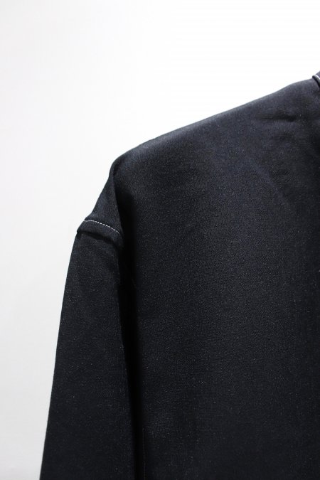 NULABEL（ニューレーベル）のZIPUP SHIRT-BLACK（ジップアップシャツ