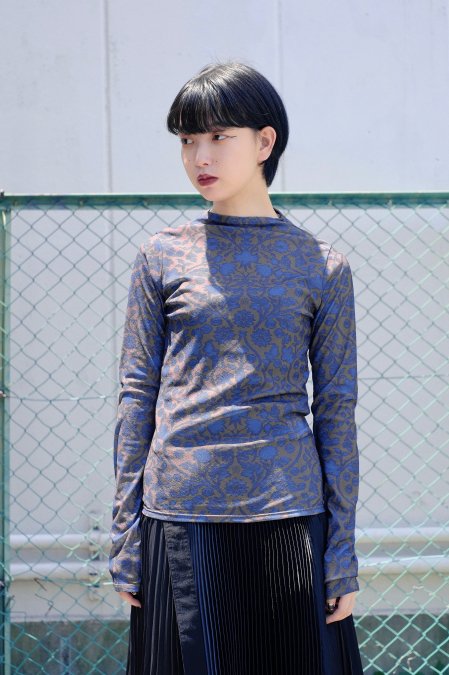 tiit tokyo（ティート トウキョウ）のprint scratch tule tops