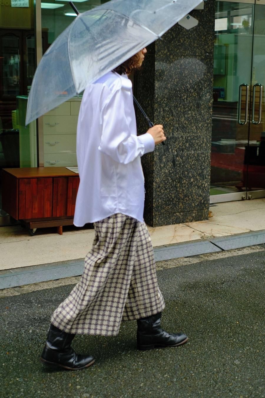 MASU（エムエーエスユー）のJACQUARD CHECK PLEATED PANTS（ジャガード ...