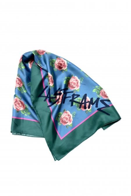LASTFRAME（ラストフレーム）のROSE SCARF-GREEN x BLUE