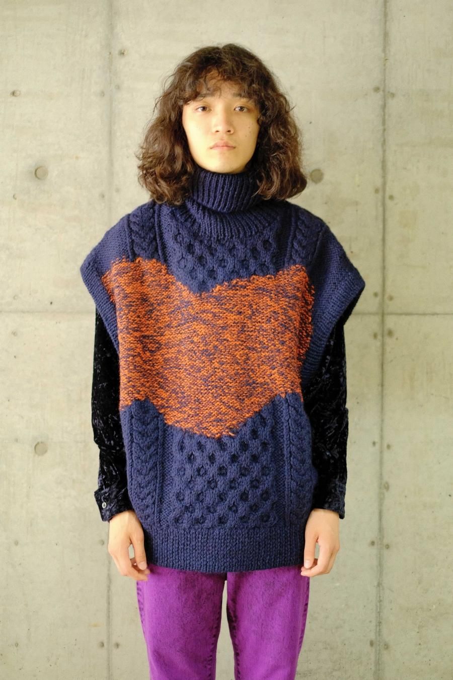 YUKI HASHIMOTO(ユウキ ハシモト)のINCOMPLETED ARAN VEST YUKI HASHIMOTO(ユウキ ハシモト)のINCOMPLETED ARAN VEST