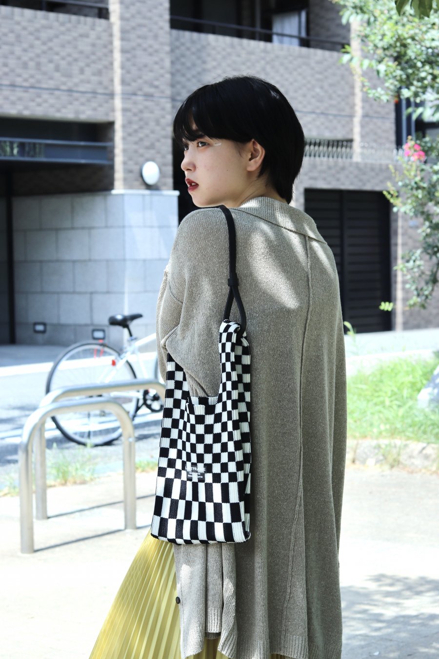 LASTFRAME（ラストフレーム）のICHIMATSU MARKET BAG SMALL-BLACK x