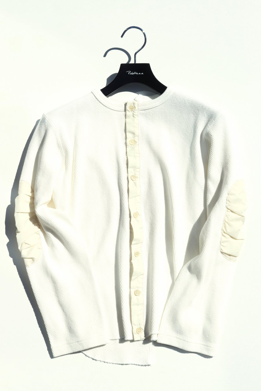 BELPER（ベルパー）のTHERMAL CARDIGAN-WHITE（カーディガン）の通販