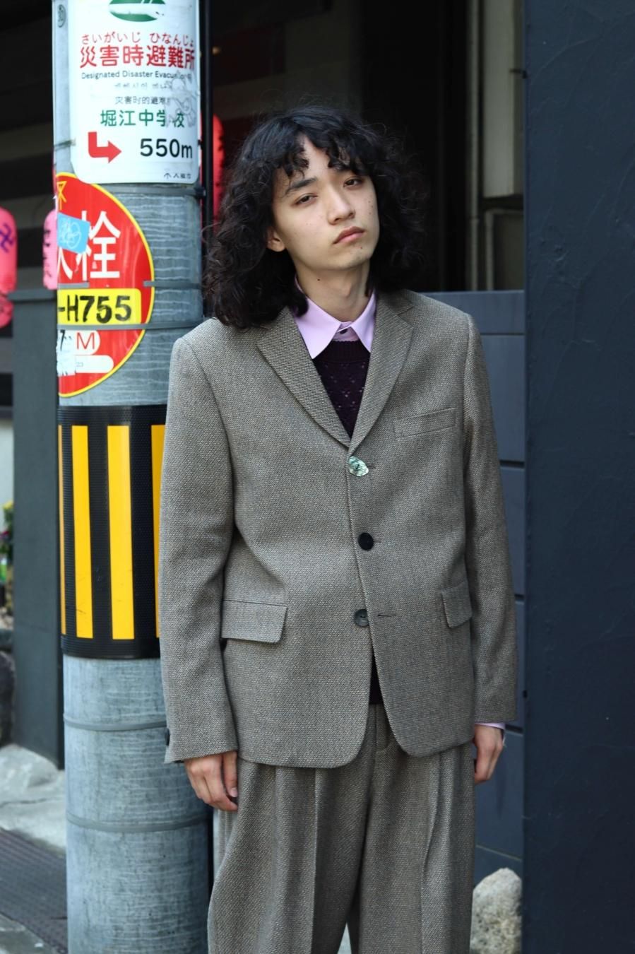 MASU（エムエーエスユー）のMELANGE TWEED TAILORED JACKET-MELANGE