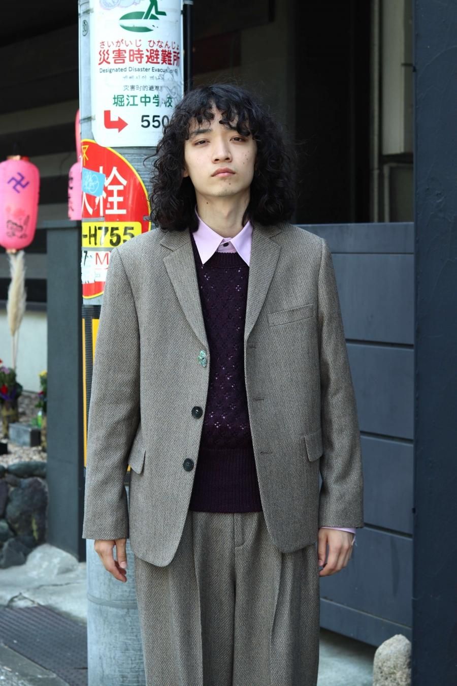 MASU（エムエーエスユー）のMELANGE TWEED TAILORED JACKET-MELANGE