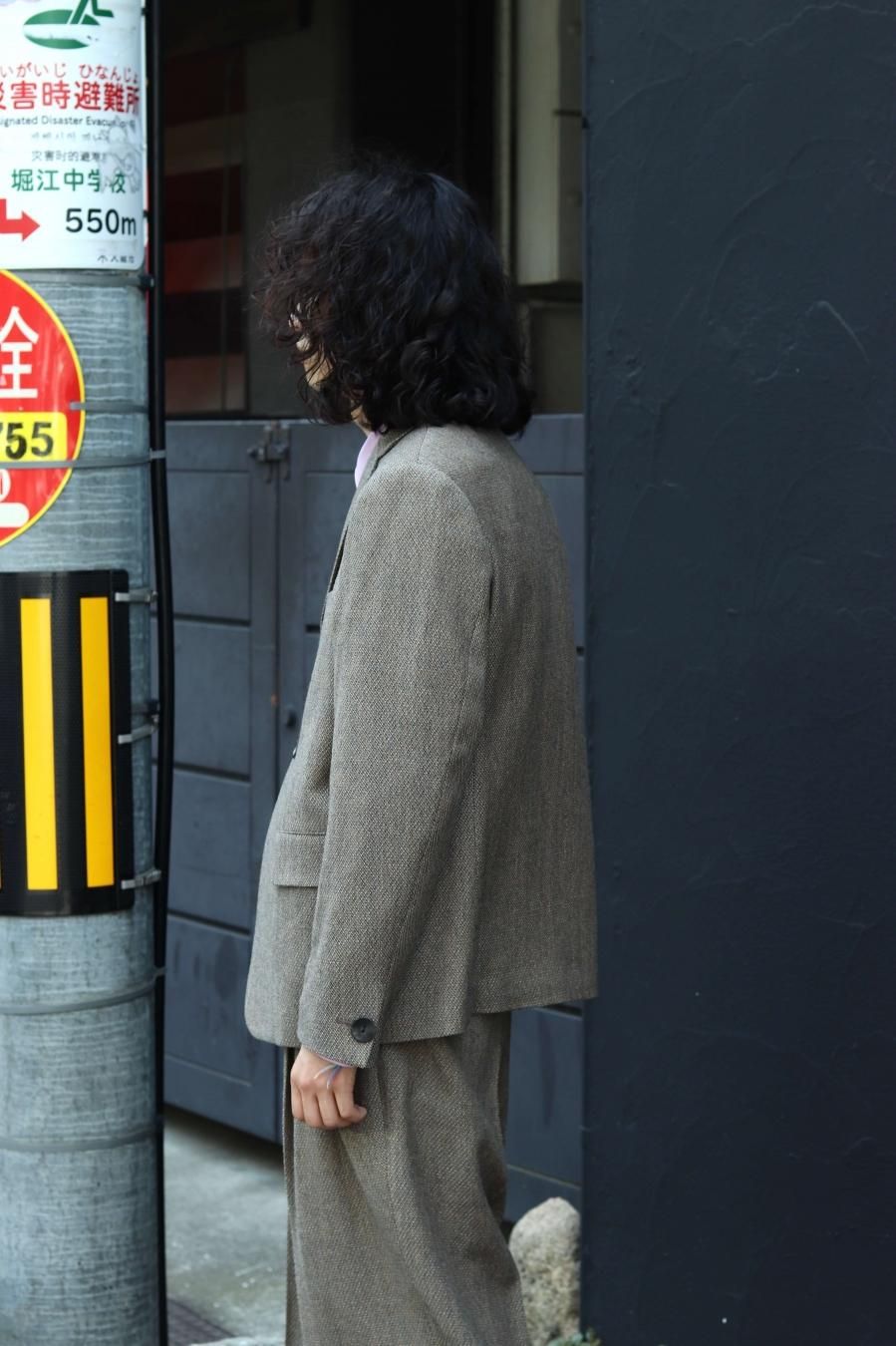 美品】MASU MELANGE TWEED TAILORED JACKET ショッピング卸売 www