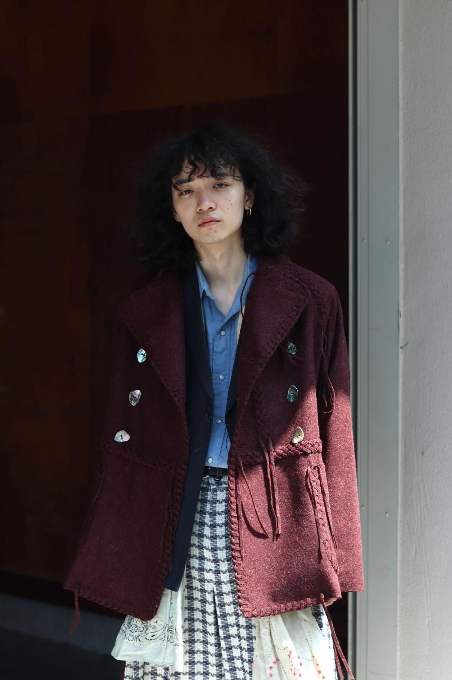 MASU BOHEMIAN COAT（BORDEAUX）-toeic.or.id