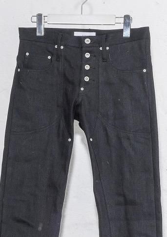 SUGARHILL（シュガーヒル）のBLACK DENIM DOUBLE KNEE STRAIGHT DENIM