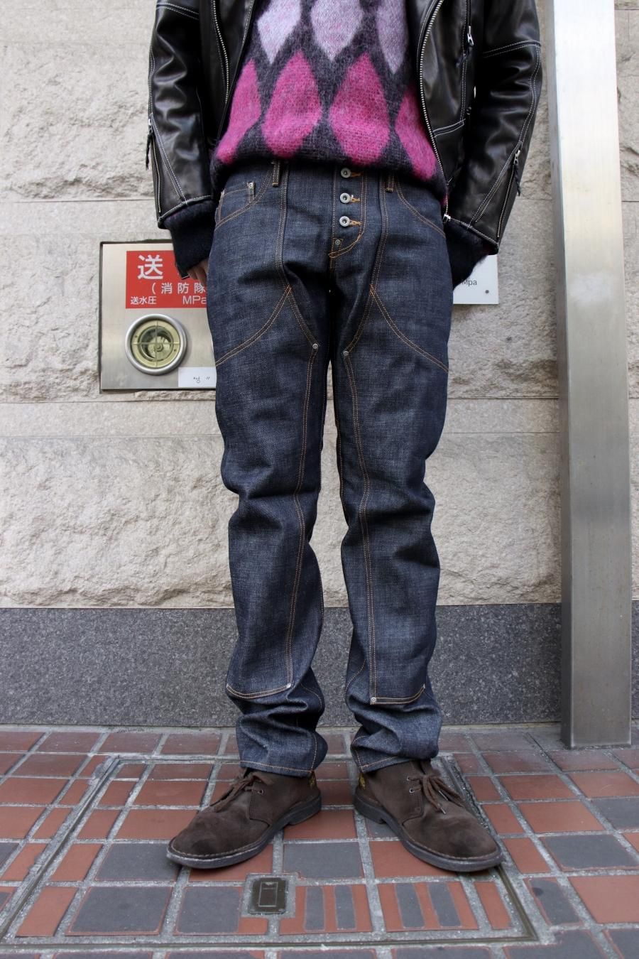 SUGARHILL（シュガーヒル）のSELVEDGE DENIM DOUBLE KNEE STRAIGHT