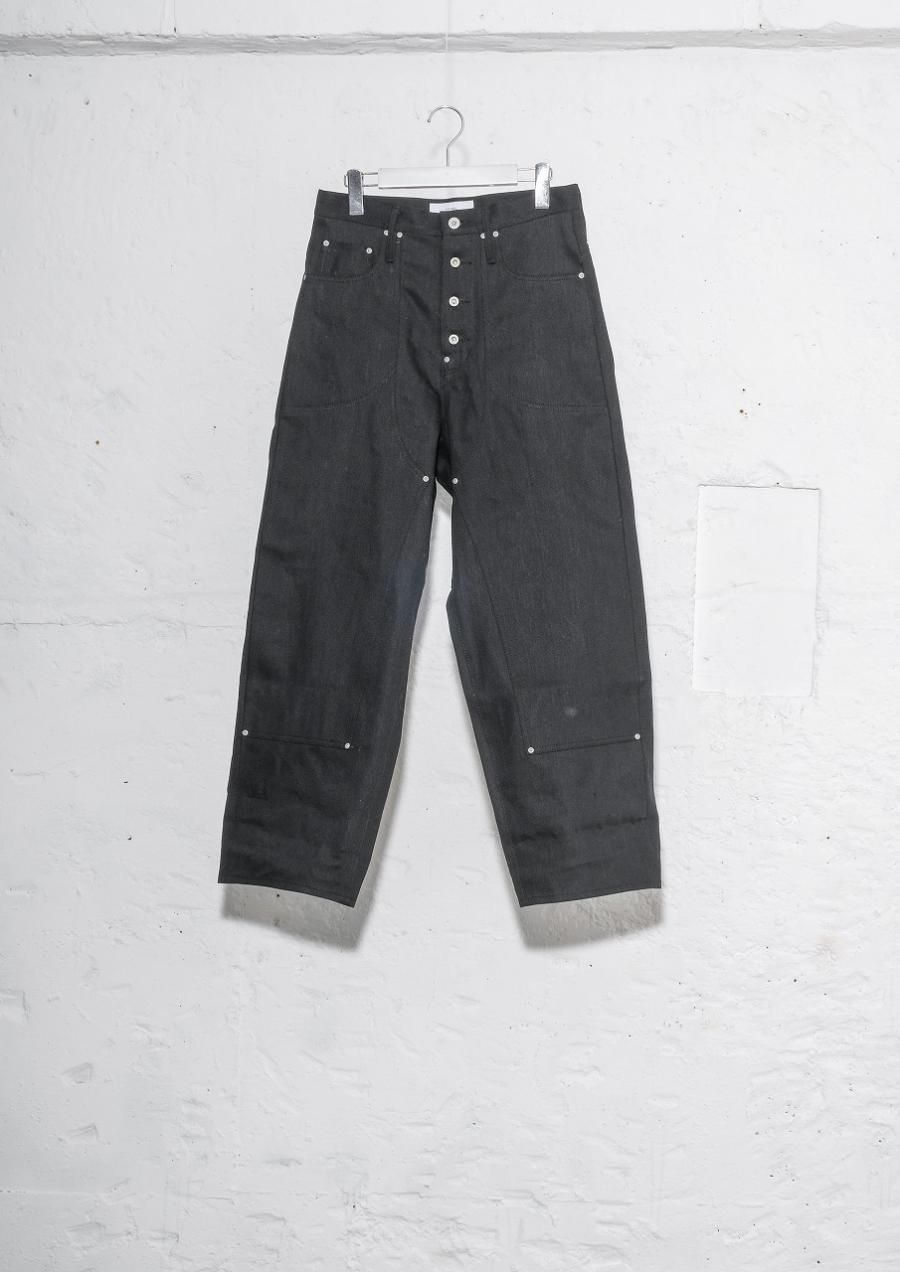 SUGARHILL（シュガーヒル）のBLACK DENIM DOUBLE KNEE DENIMPANTS 