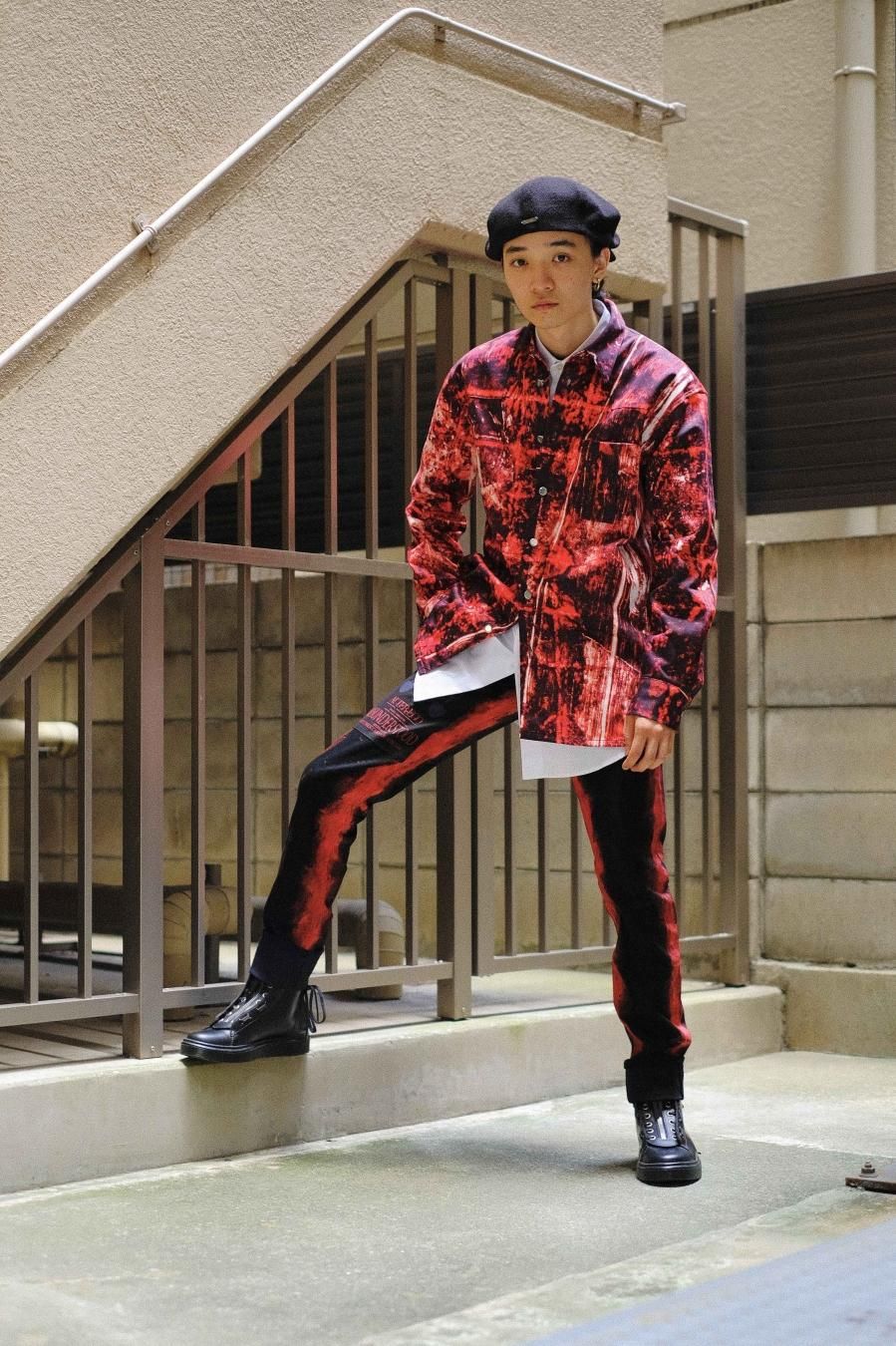 パンツ Yuki Hashimoto Charcoal Paint Slim Jeans DSCF0948_4100x.jpg?v=1750407426