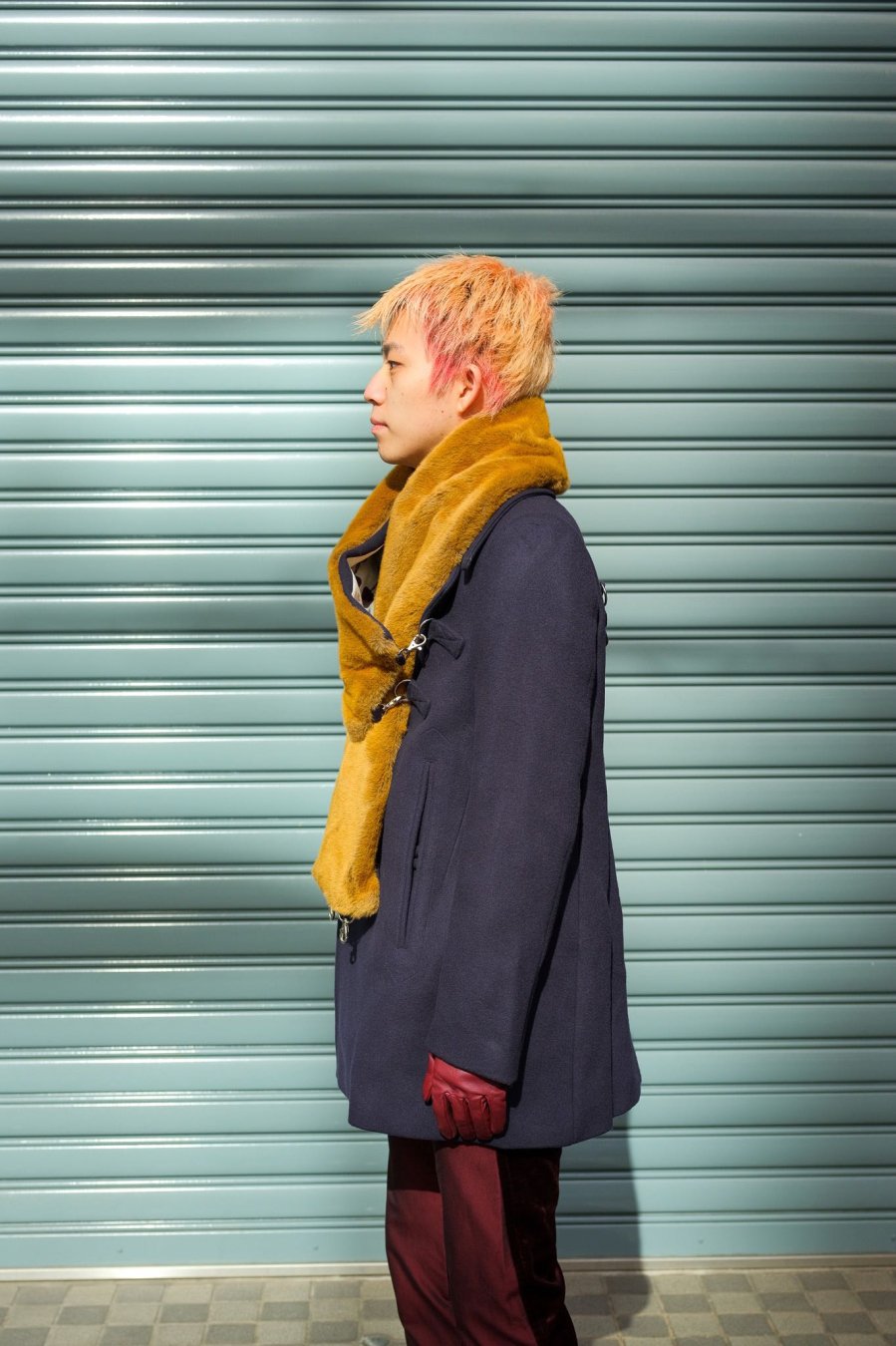 YUKI HASHIMOTO（ユウキ ハシモト）のSCARF ATTACHED PEACOAT-NAVY（コート）の通販サイト-大阪 堀江  PALETTE art alive（パレットアートアライヴ）-