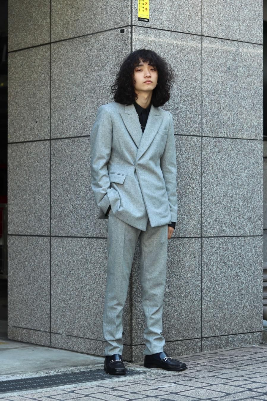 YUKI HASHIMOTO（ユウキ ハシモト）のDOUBLE BREASTED JACKET-GRAY